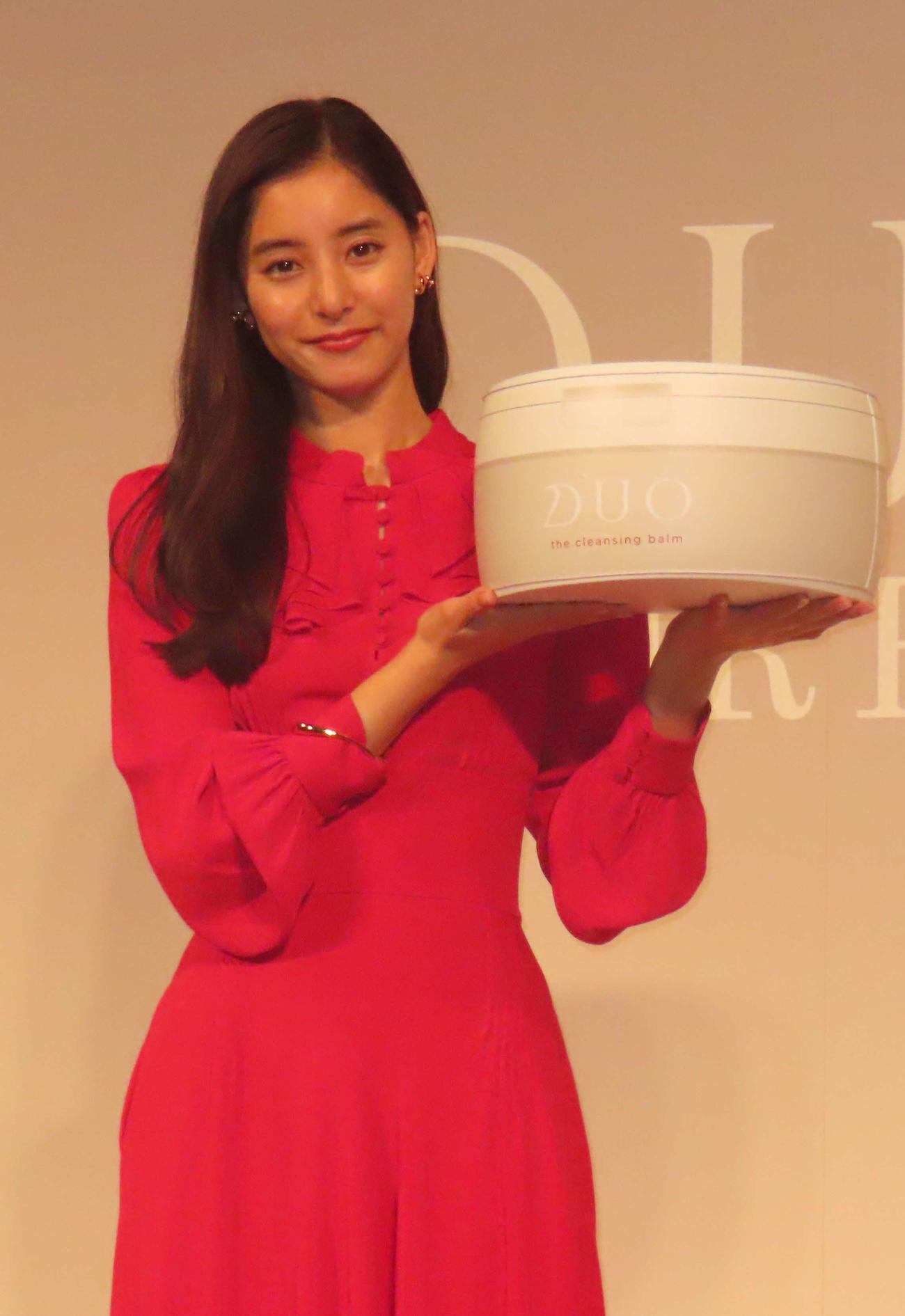 「デュオ　ザ　クレンジングバーム」新CM発表会に出席した新木優子