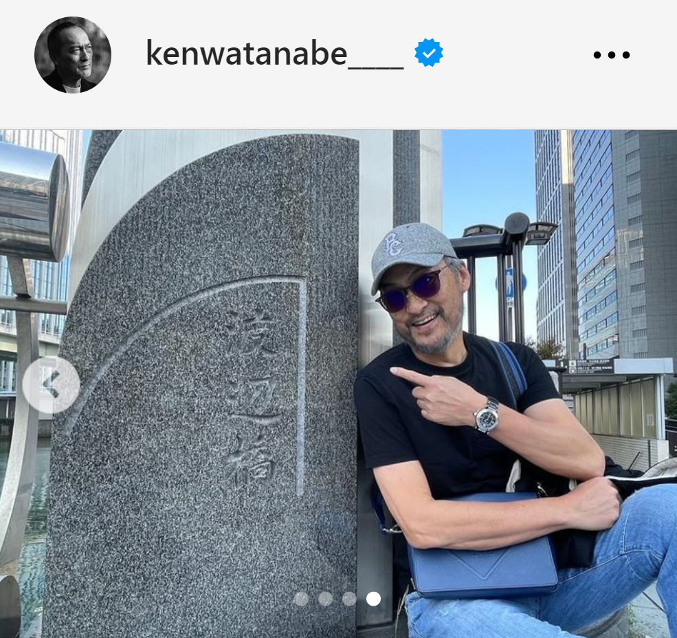 渡辺謙のインスタグラムから