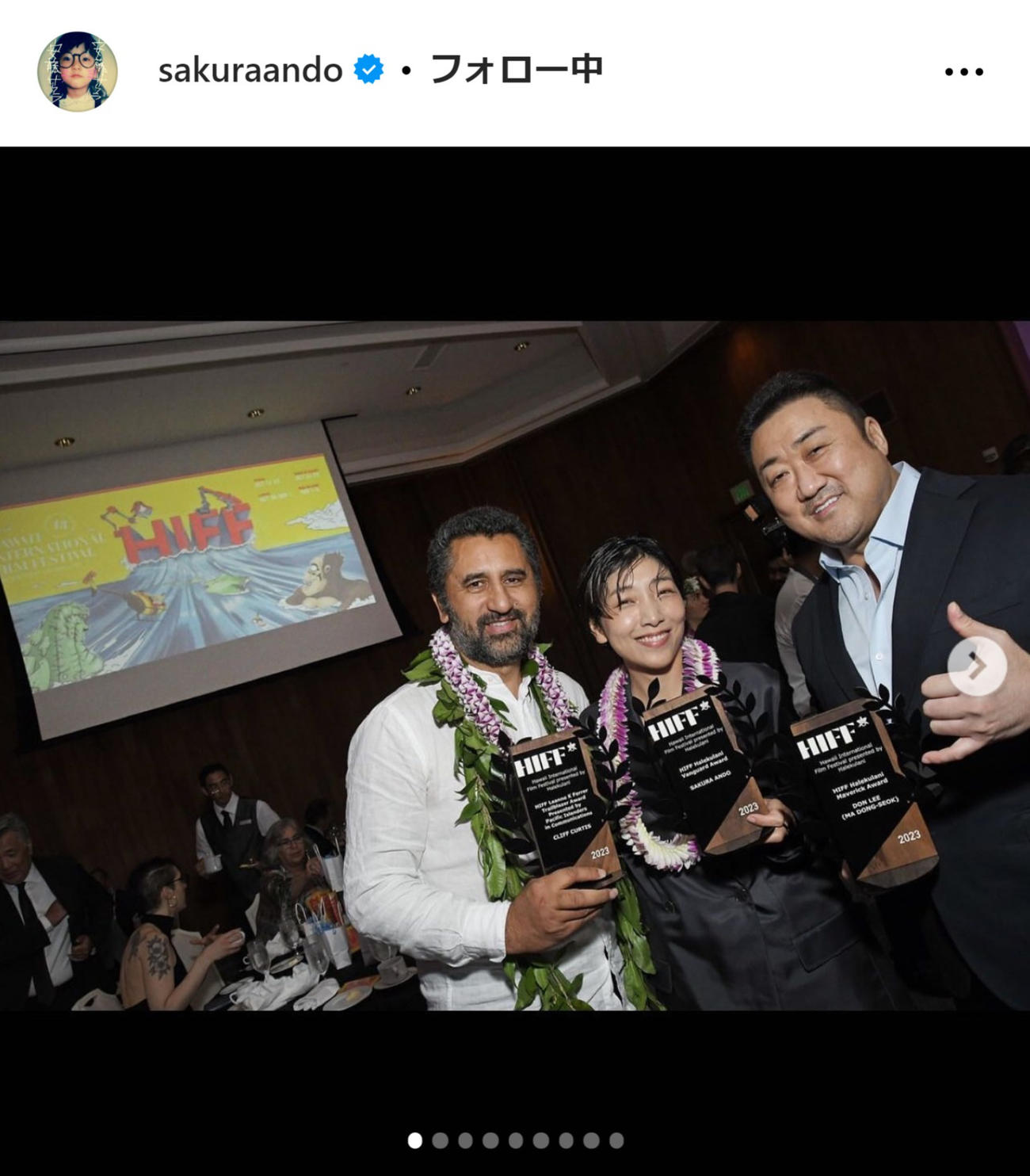 安藤サクラのインスタグラムから