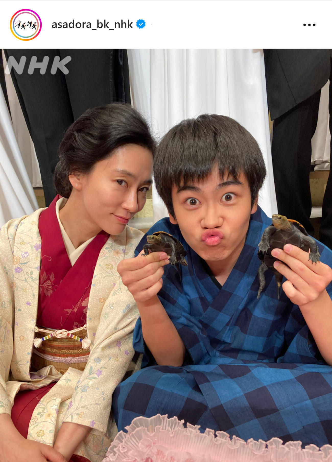 NHK朝ドラ「ブギウギ」のインスタグラムから