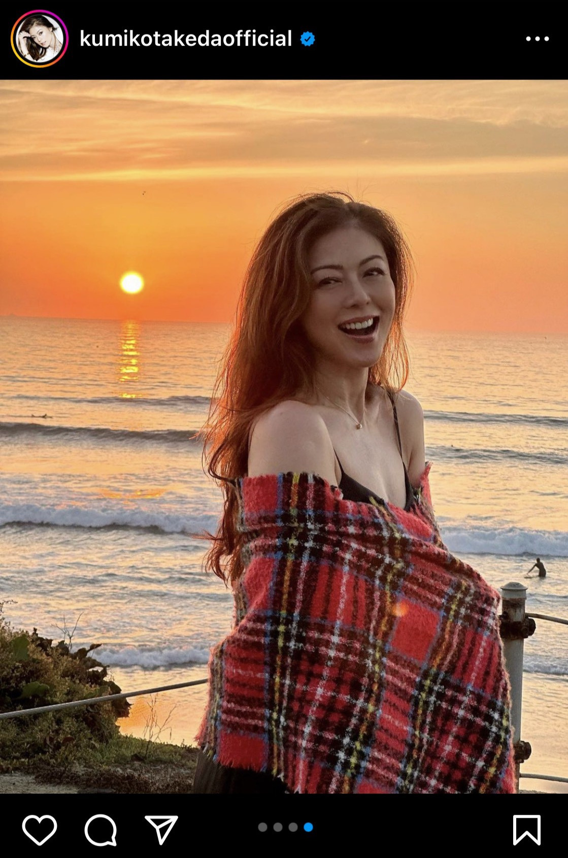 武田久美子のインスタグラムから