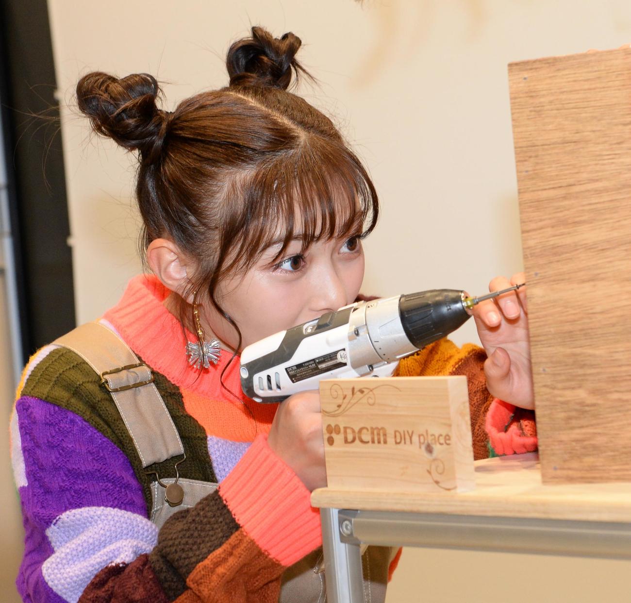 恵比寿ガーデンプレイスのDIY体験型店舗「DCM DIY place」でイベントを行った井上咲楽