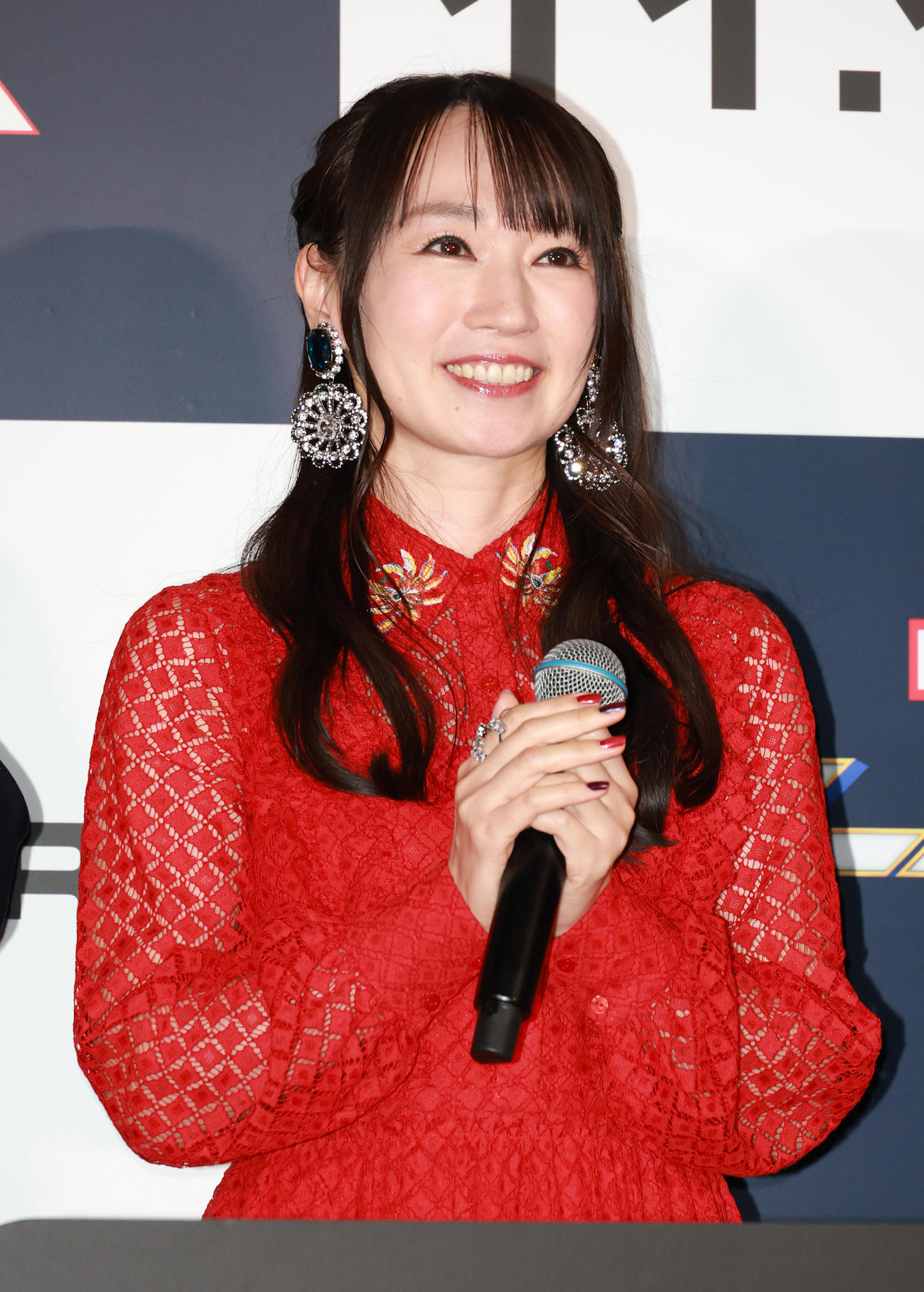 映画「マーベルズ」ジャパンプレミアイベントに参加した水樹奈々（撮影・中島郁夫）