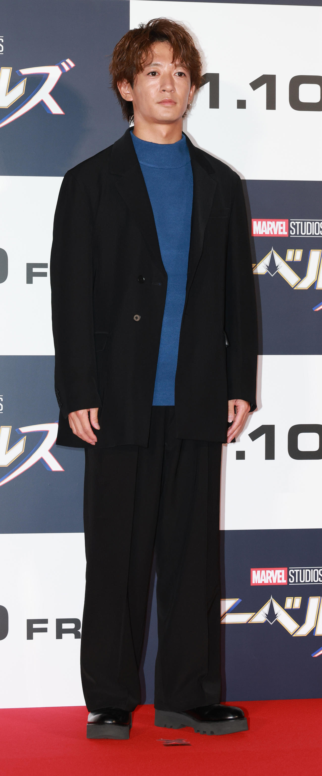 映画「マーベルズ」ジャパンプレミアイベントに参加した大倉士門（撮影・中島郁夫）