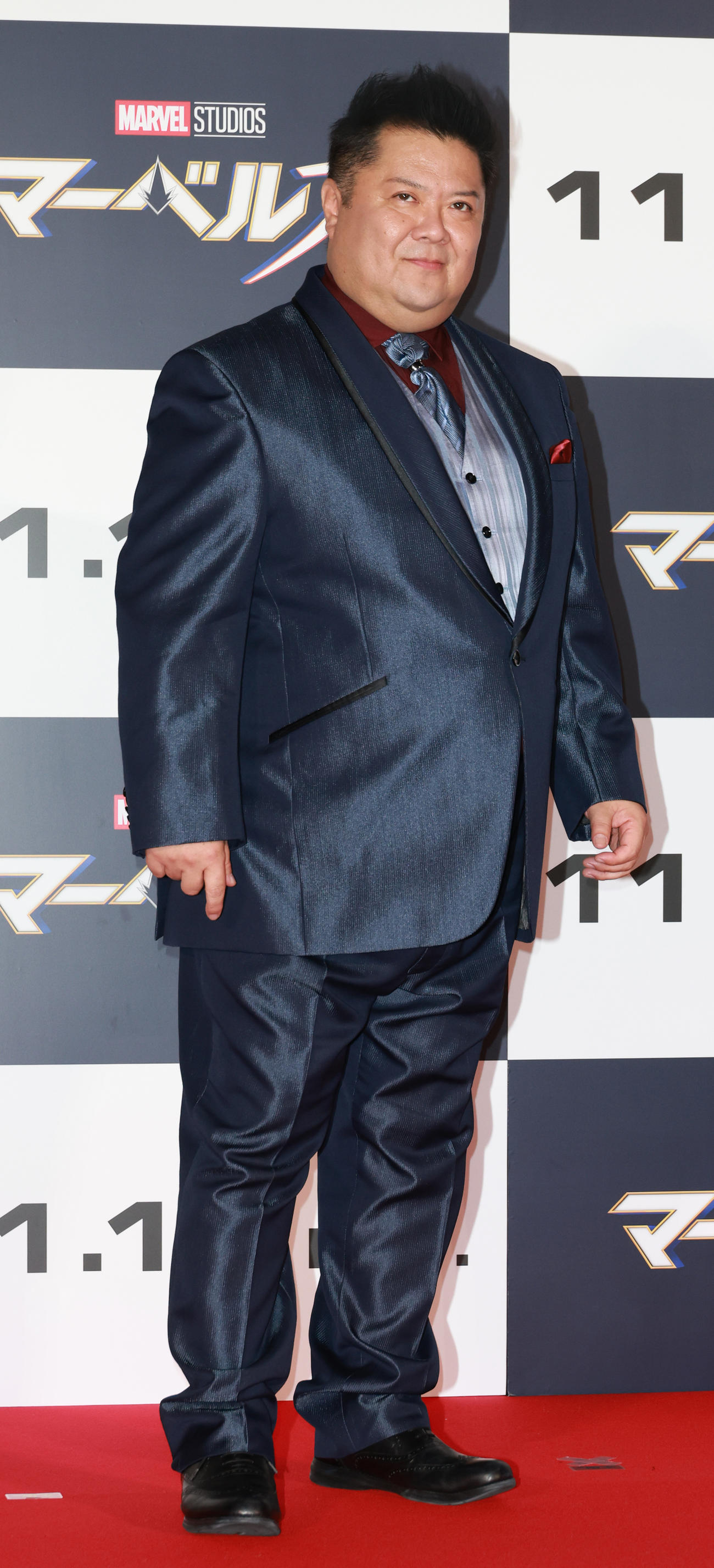 映画「マーベルズ」ジャパンプレミアイベントに参加した小杉竜一（撮影・中島郁夫）