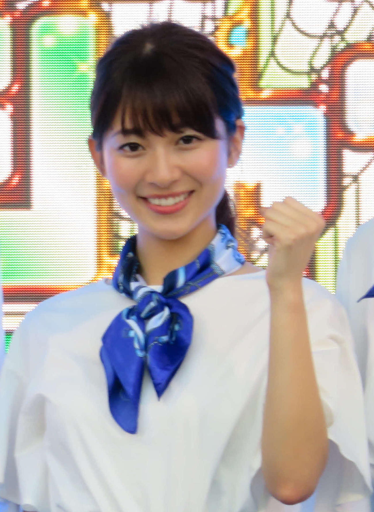 山本里菜アナ（2017年7月撮影）