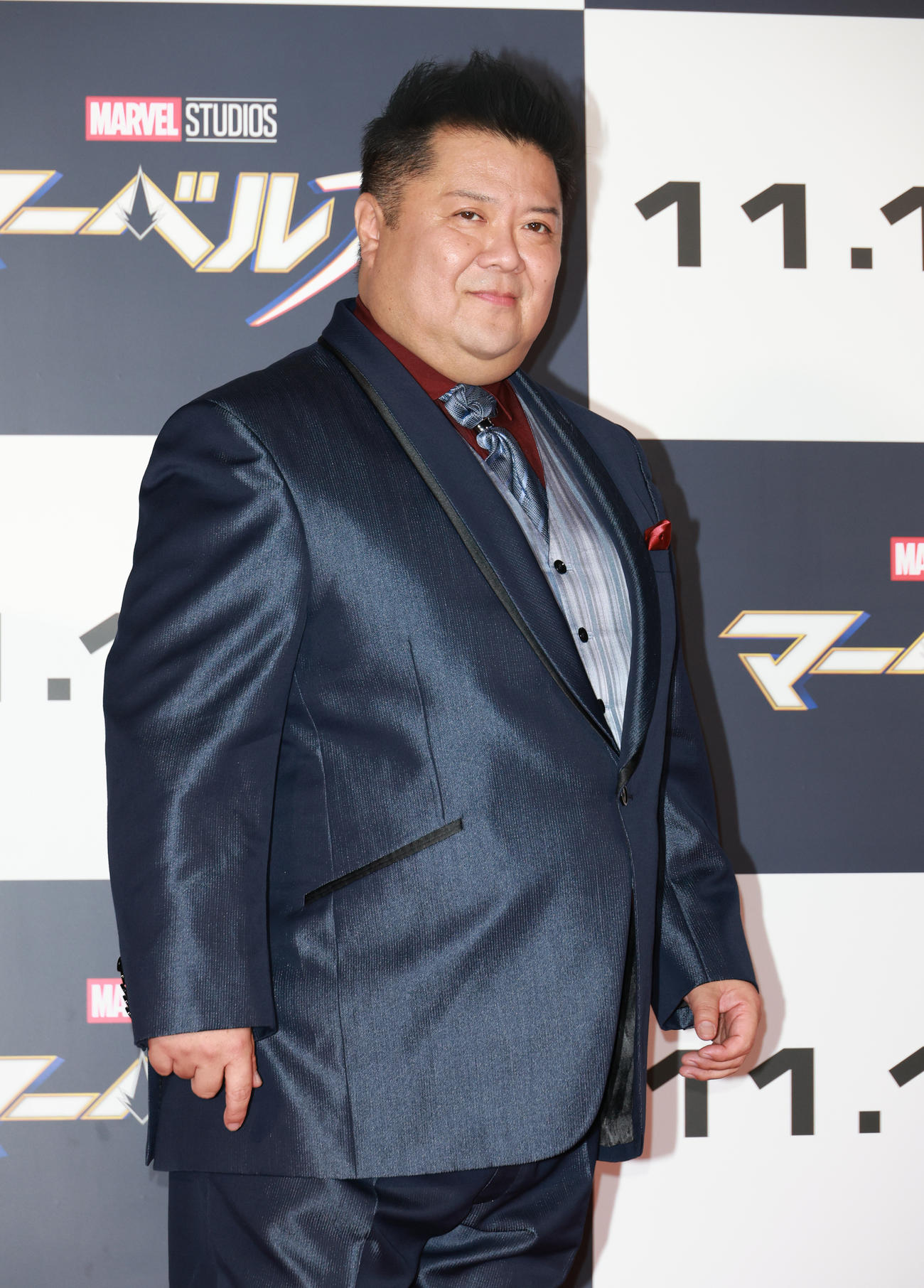 映画「マーベルズ」ジャパンプレミアイベントに参加した小杉竜一（撮影・中島郁夫）