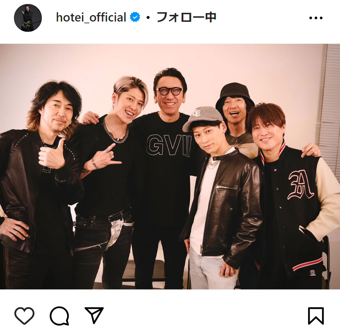 布袋寅泰のインスタグラムから