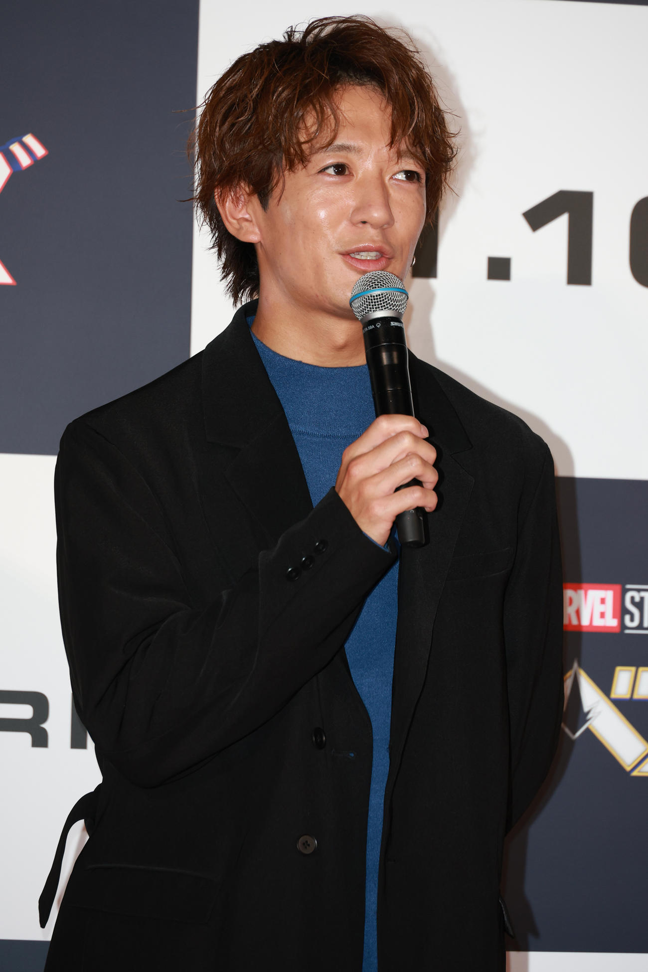 映画「マーベルズ」ジャパンプレミアイベントに参加した大倉士門（撮影・中島郁夫）