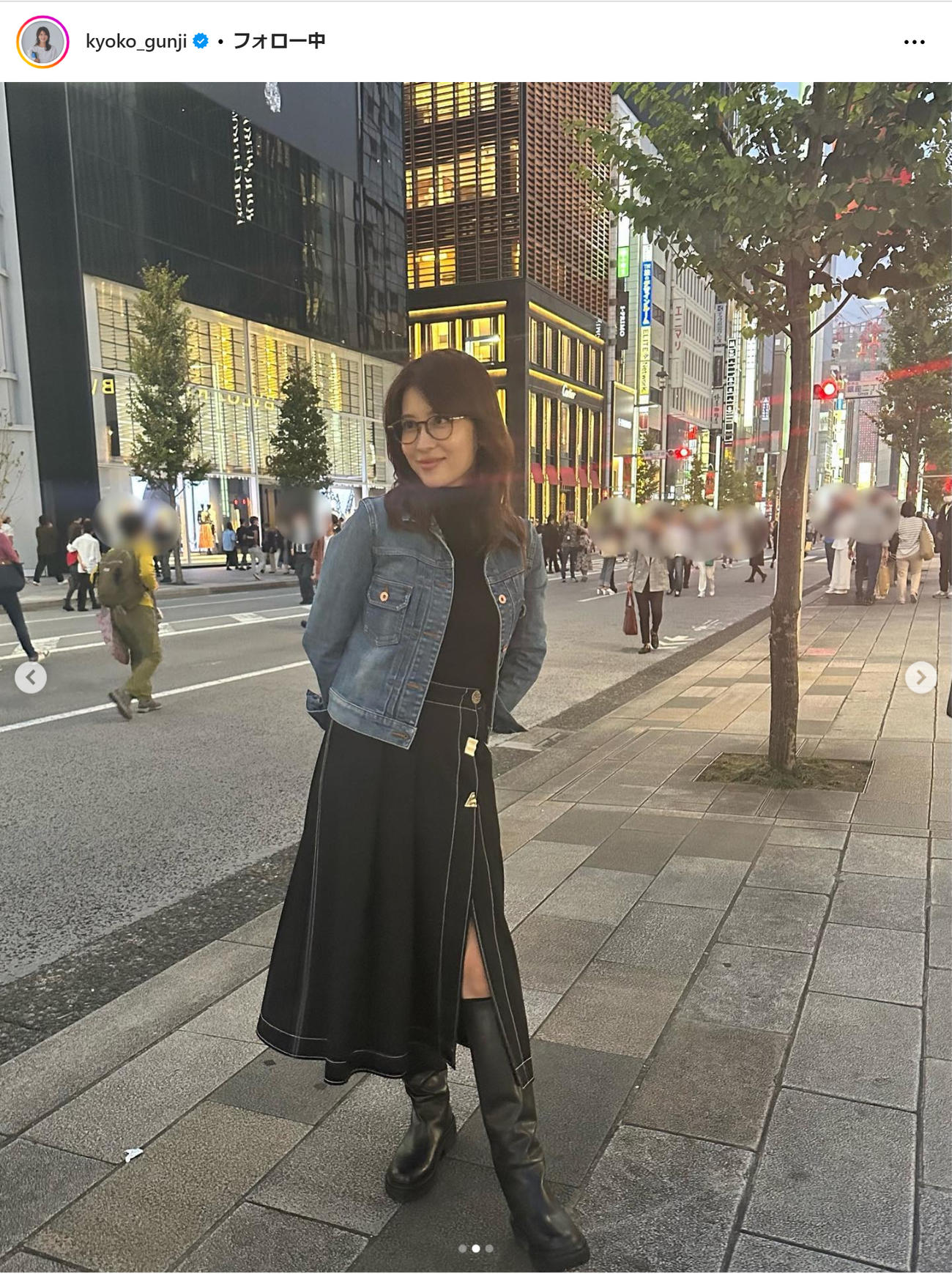郡司恭子のインスタグラムから