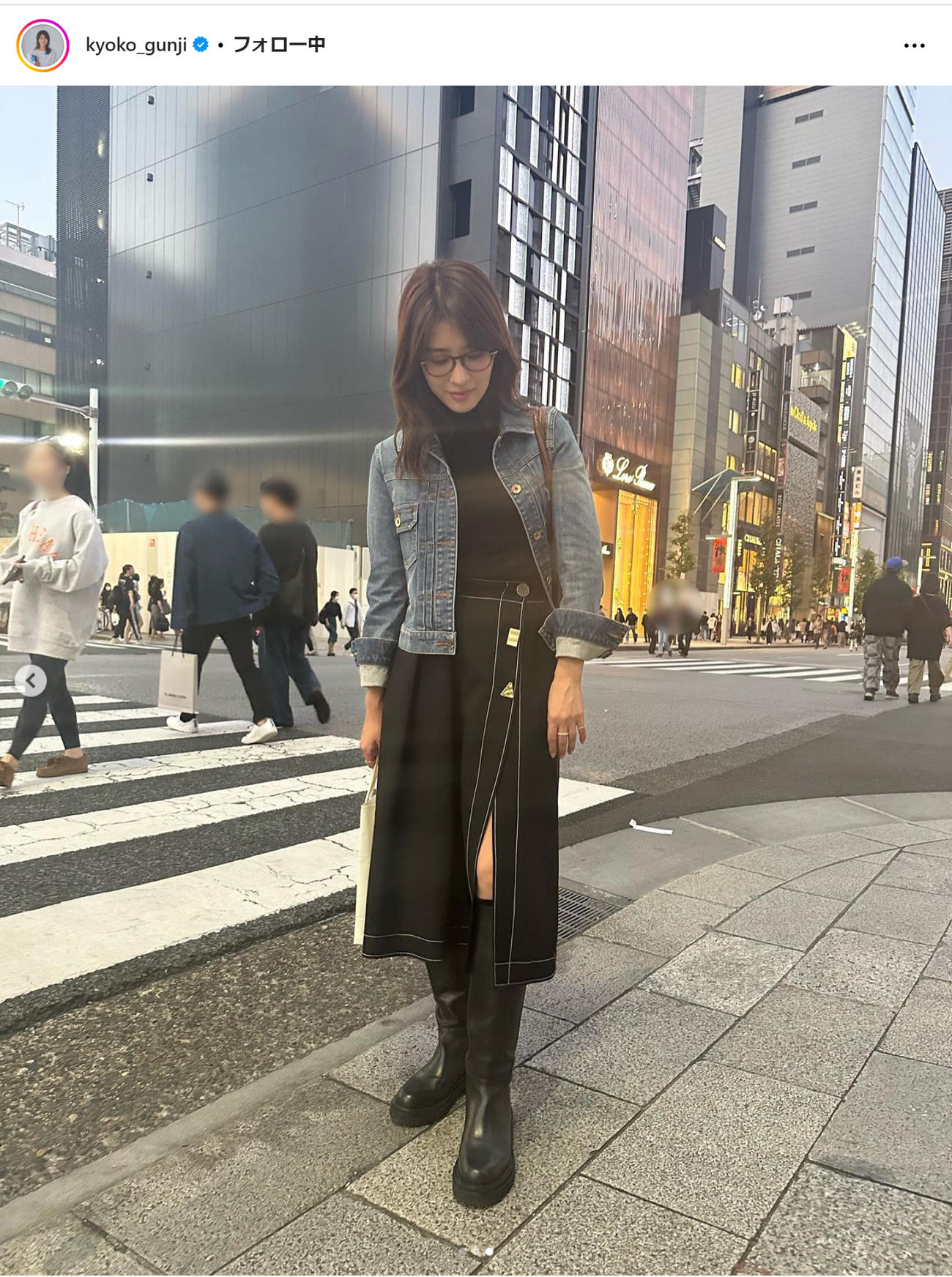 郡司恭子のインスタグラムから