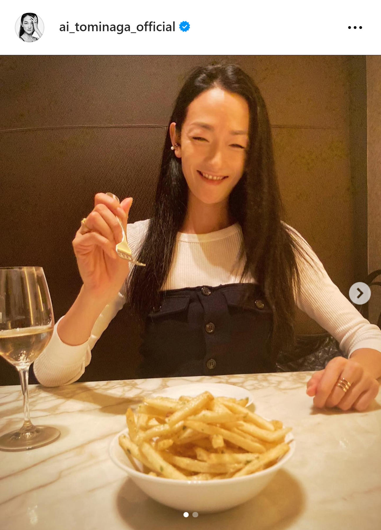 冨永愛のインスタグラムから
