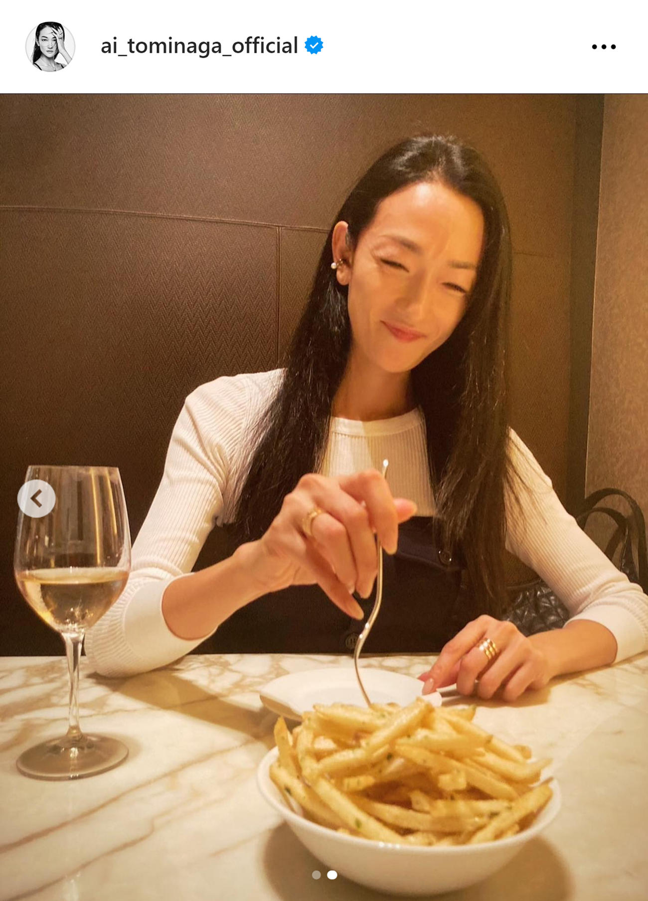 冨永愛のインスタグラムから