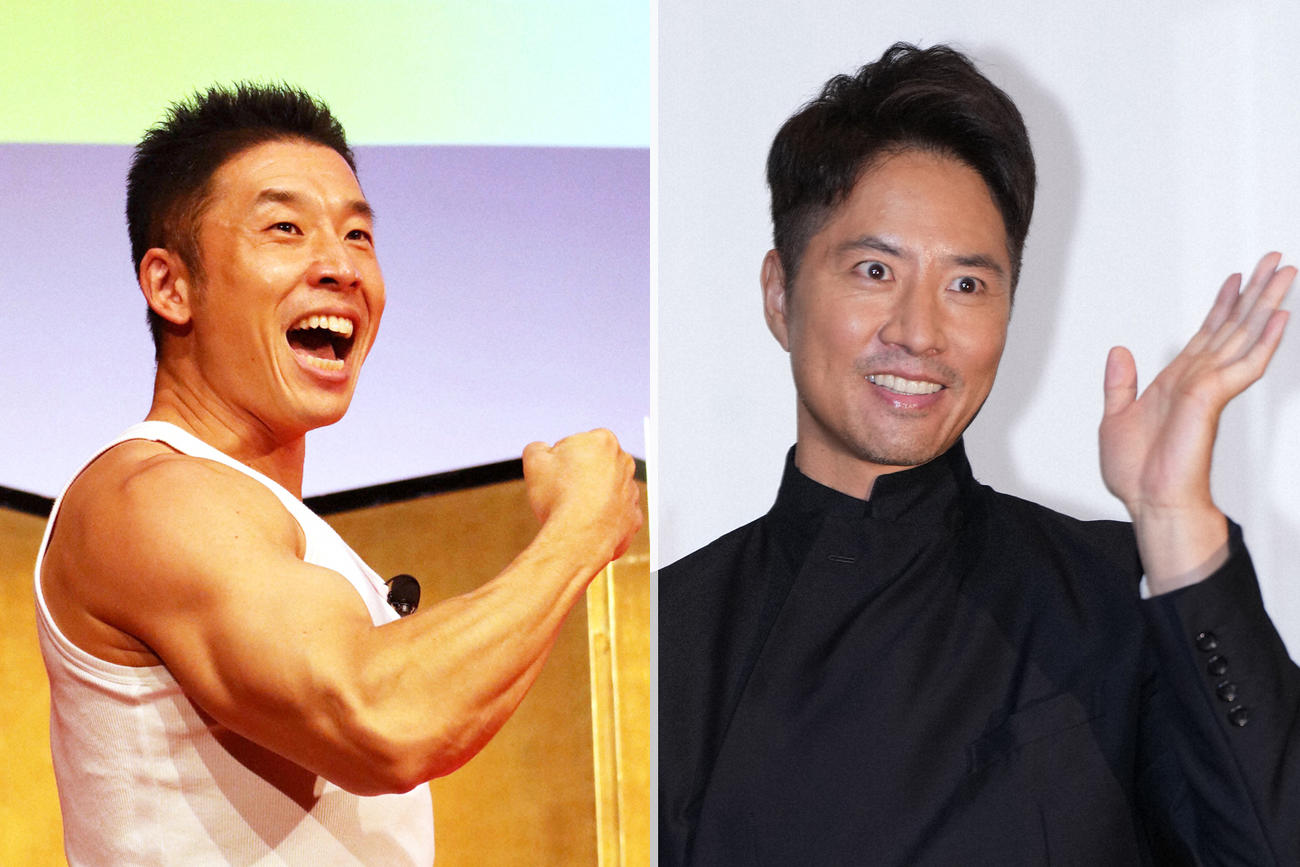 なかやまきんに君（左）とケイン・コスギのコンビ「パーフェクトパワーズ」