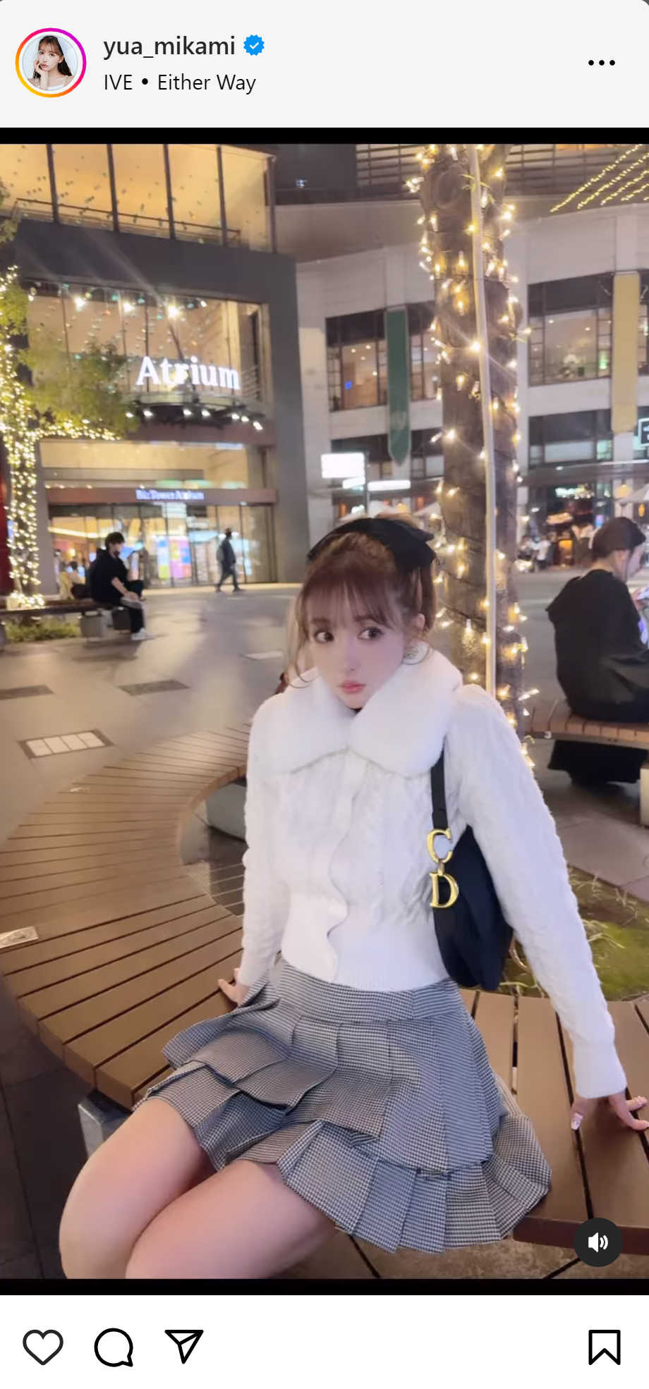 三上悠亜のインスタグラムから