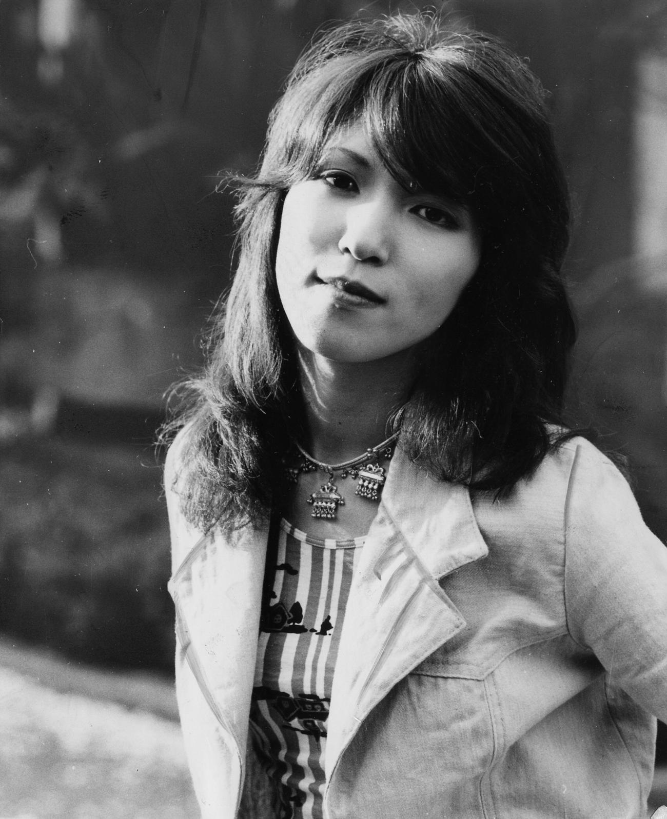 デビュー当時の歌手・大橋純子（1974年7月撮影）
