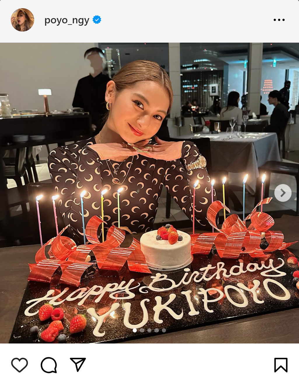 ゆきぽよのインスタグラムから
