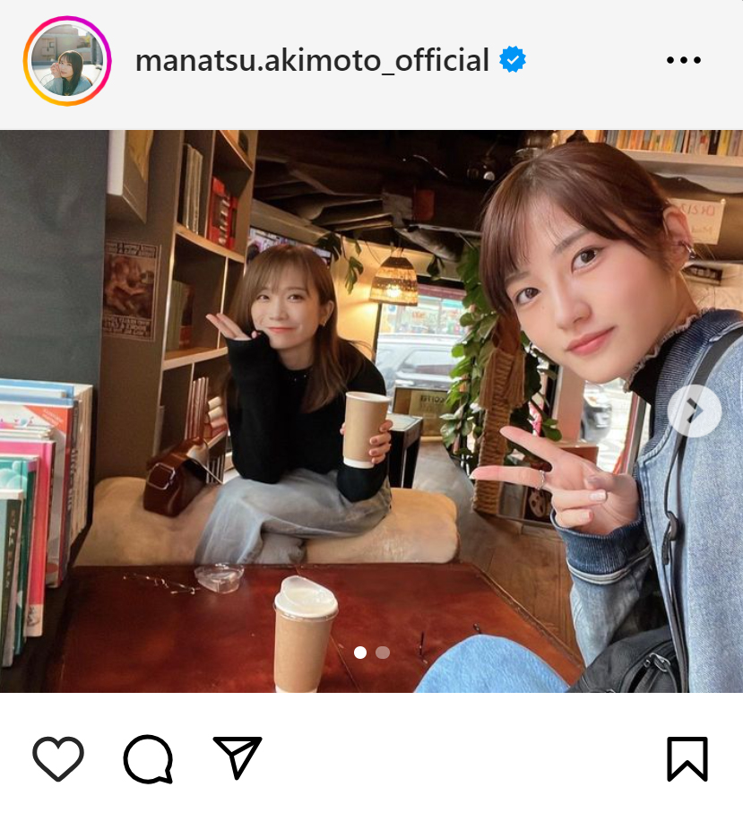 秋元真夏のインスタグラムから
