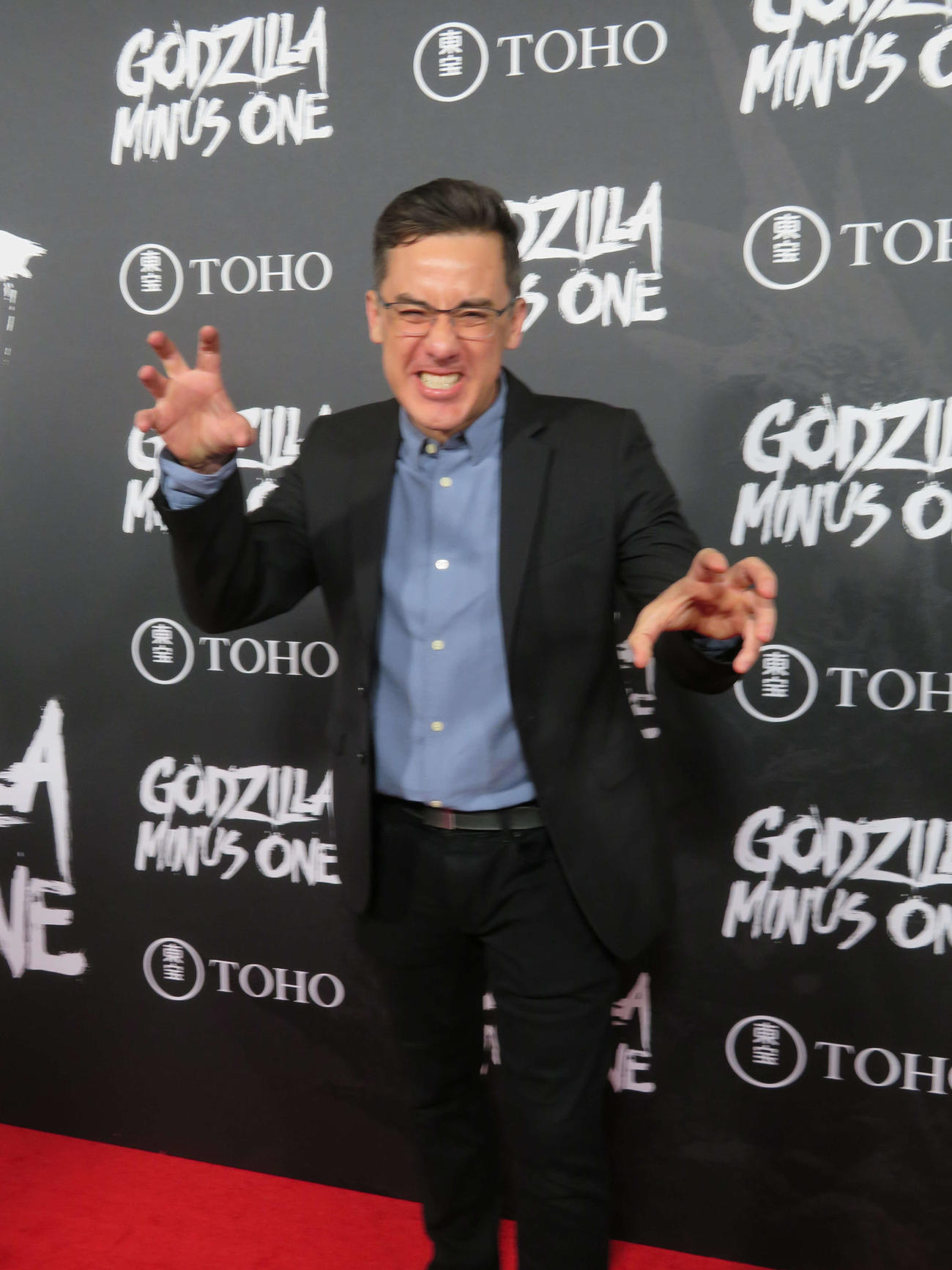 「ゴジラ－1.0」北米プレミアに招待された「ゴジラ　キング・オブ・モンスターズ」のマイケル・ドハティ監督（撮影・村上幸将）