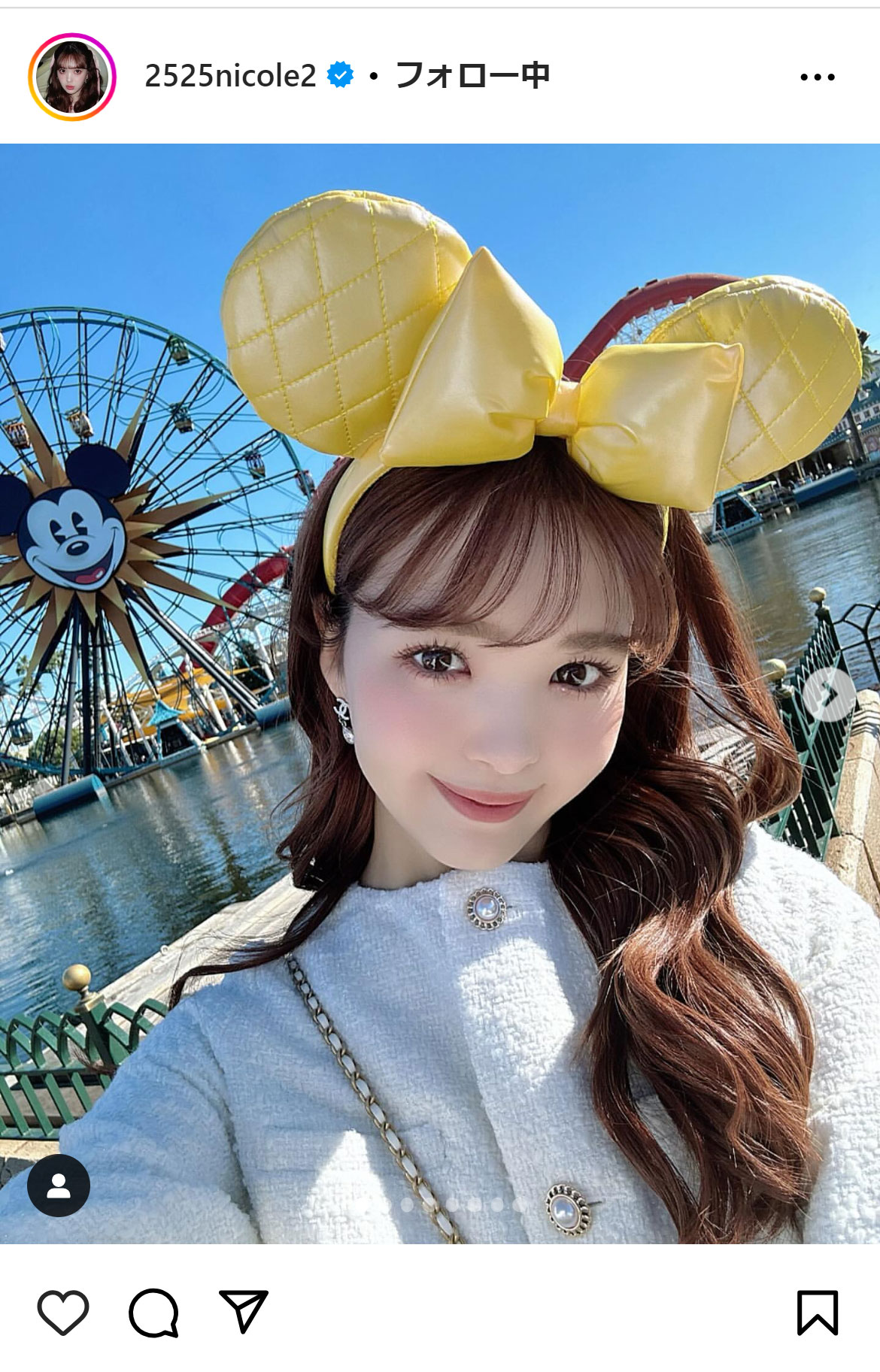 藤田ニコルのインスタグラムから