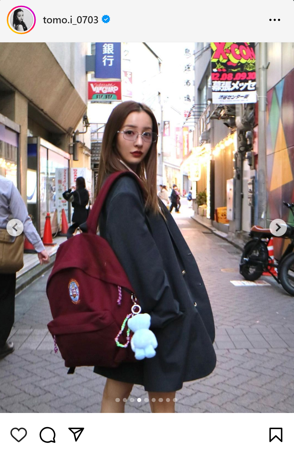 板野友美のインスタグラムから
