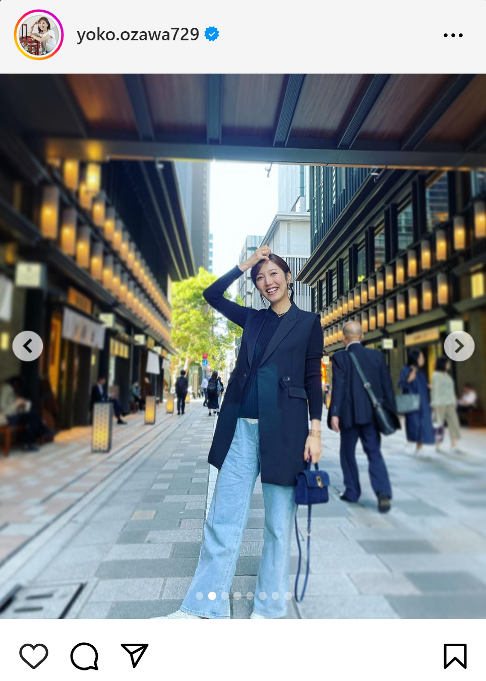 小澤陽子アナのインスタグラムから