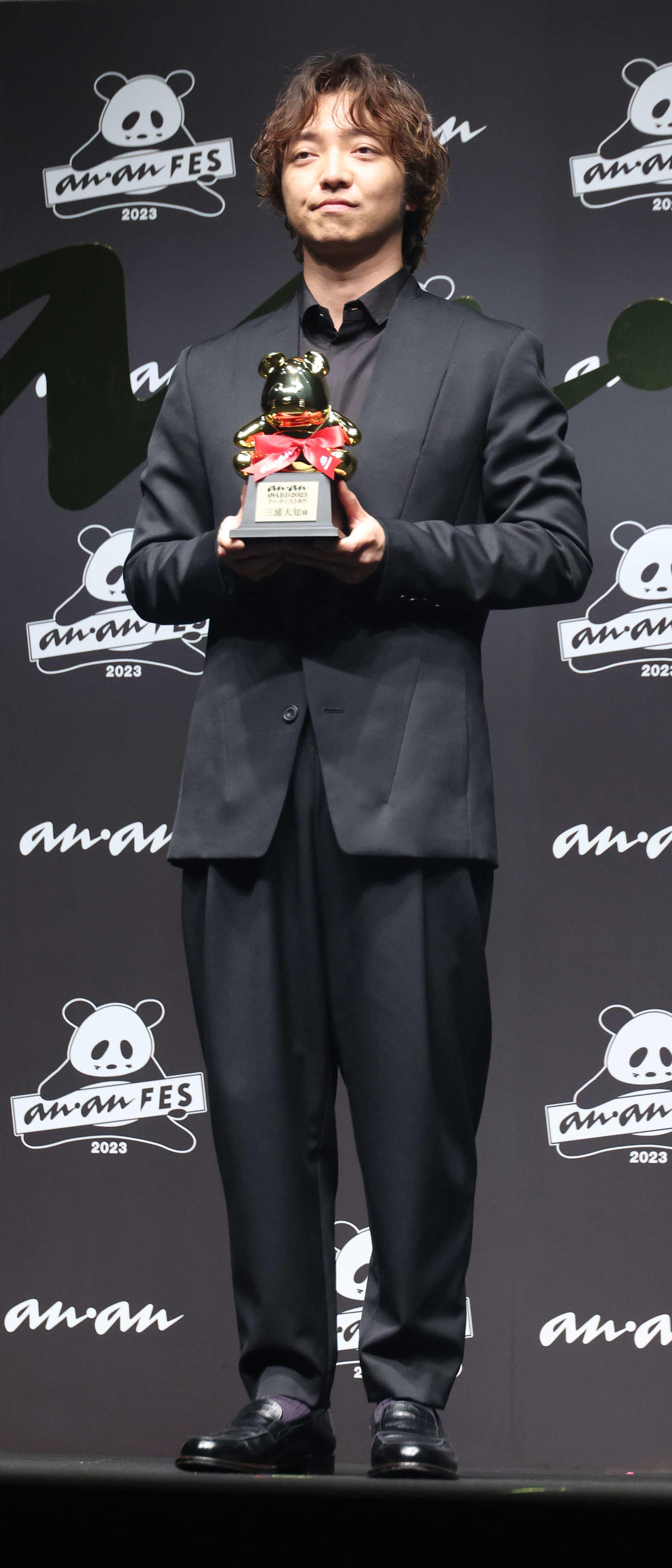 「anan AWARD 2023」を受賞した三浦大知（撮影・中島郁夫）