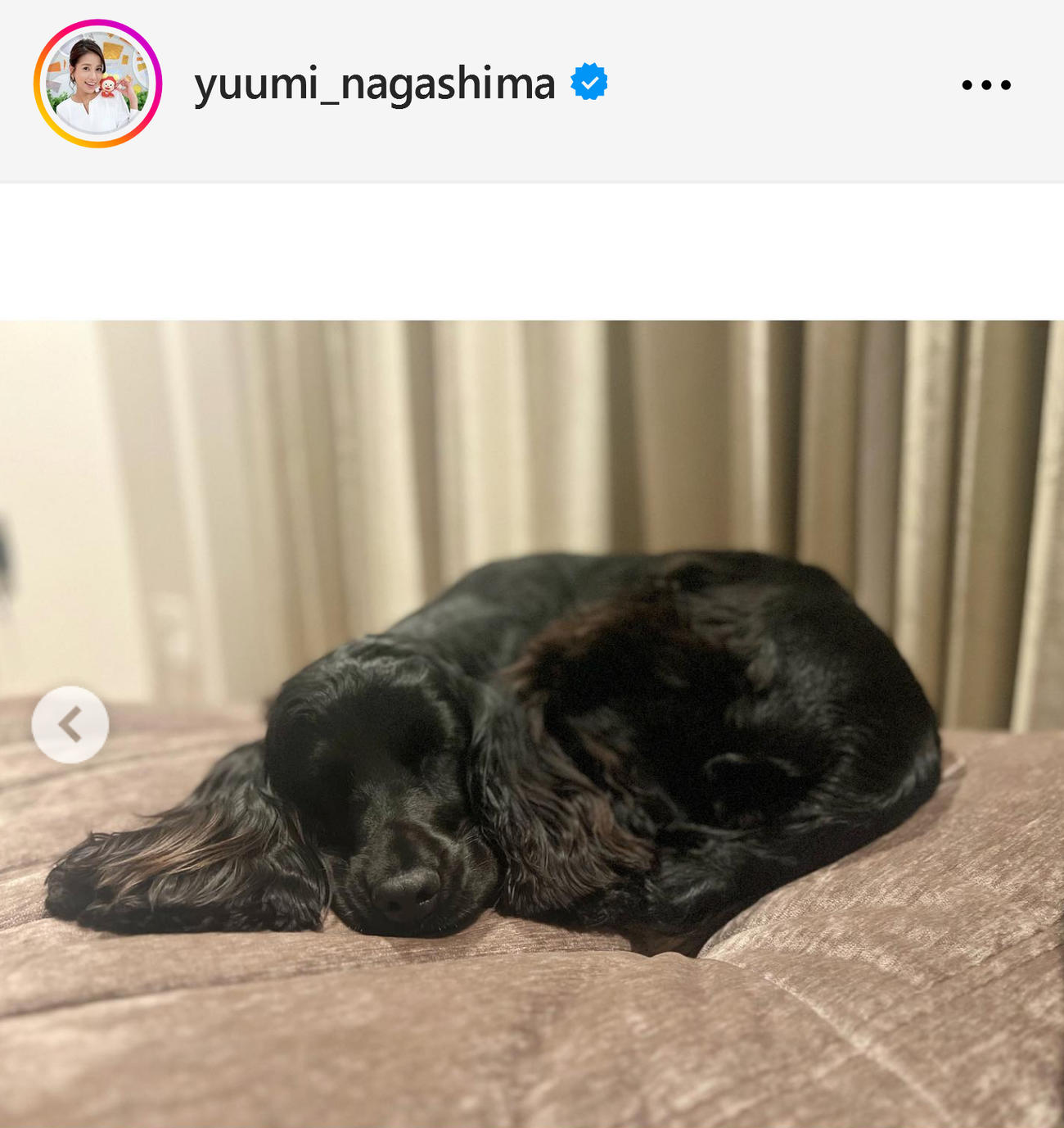 永島優美のインスタグラムから