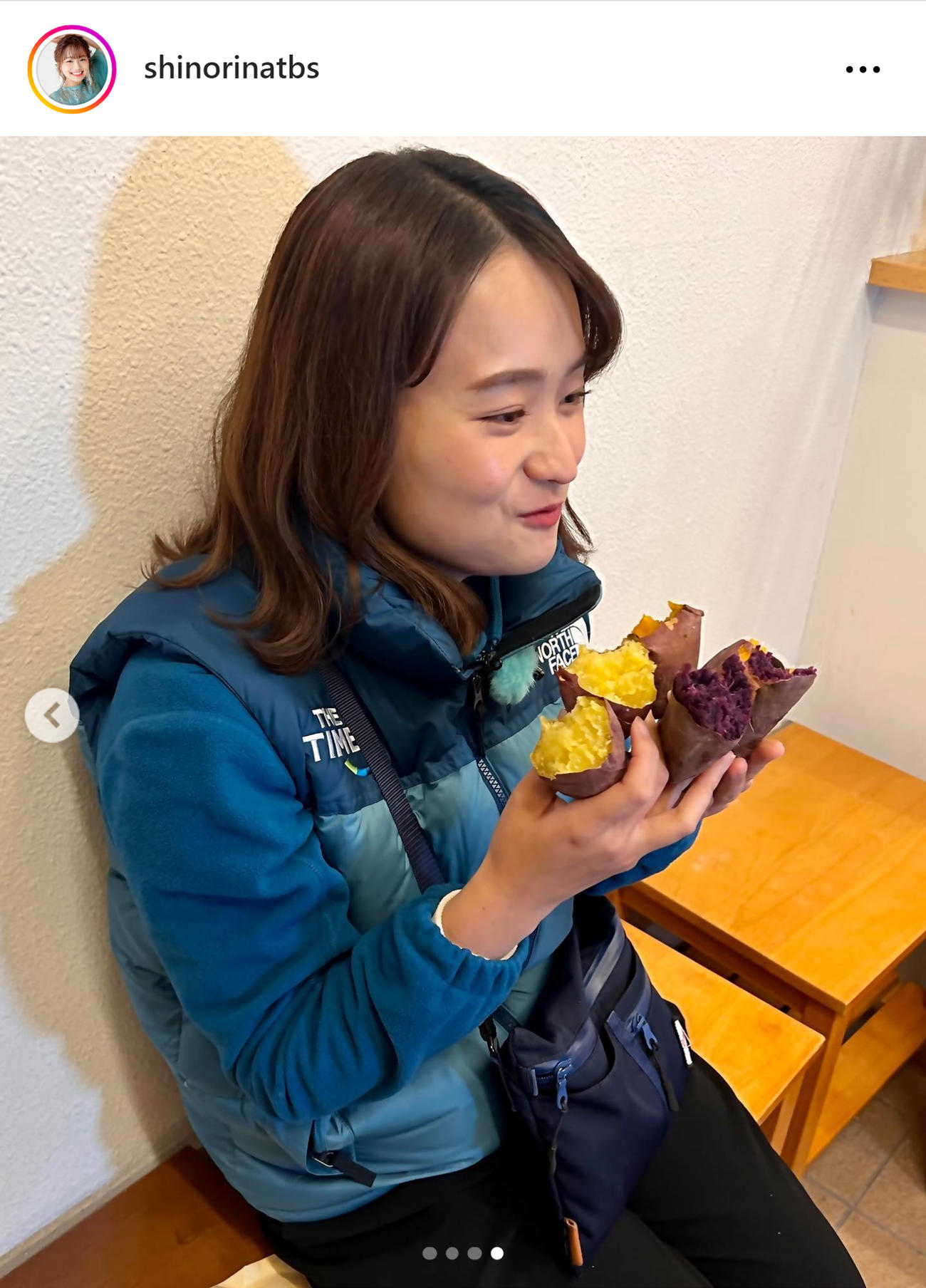 TBS篠原梨菜アナのインスタグラムから