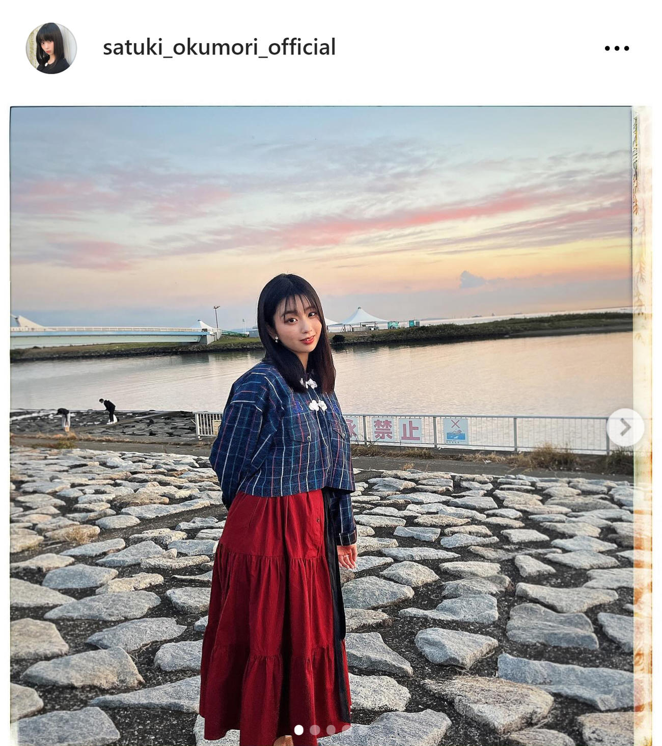奥森皐月のインスタグラムから