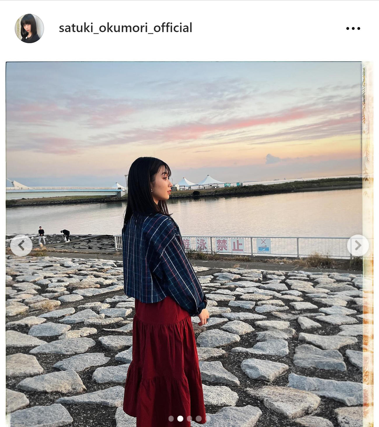 奥森皐月のインスタグラムから