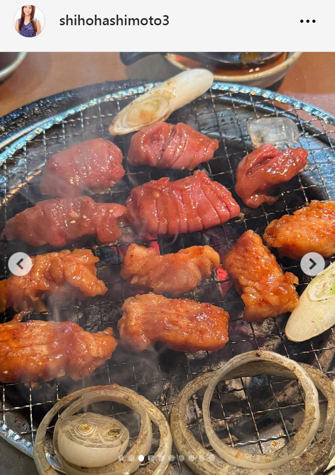 橋本志穂のインスタグラムから