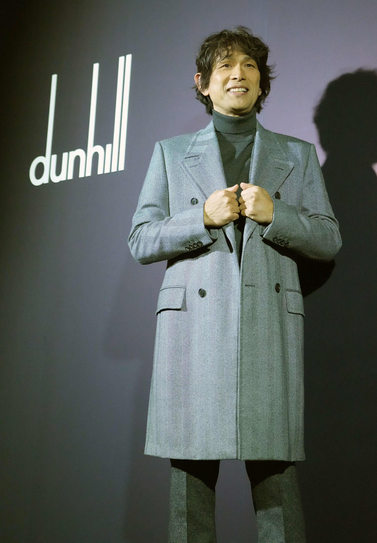 「ダンヒル創業130周年祝賀パーティー」に臨む江口洋介（撮影・小沢裕）