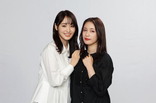 テレビ東京系ドラマ「チェイサーゲームW パワハラ上司は私の元カノ」にダブル主演する菅井友香(左)と中村ゆりか