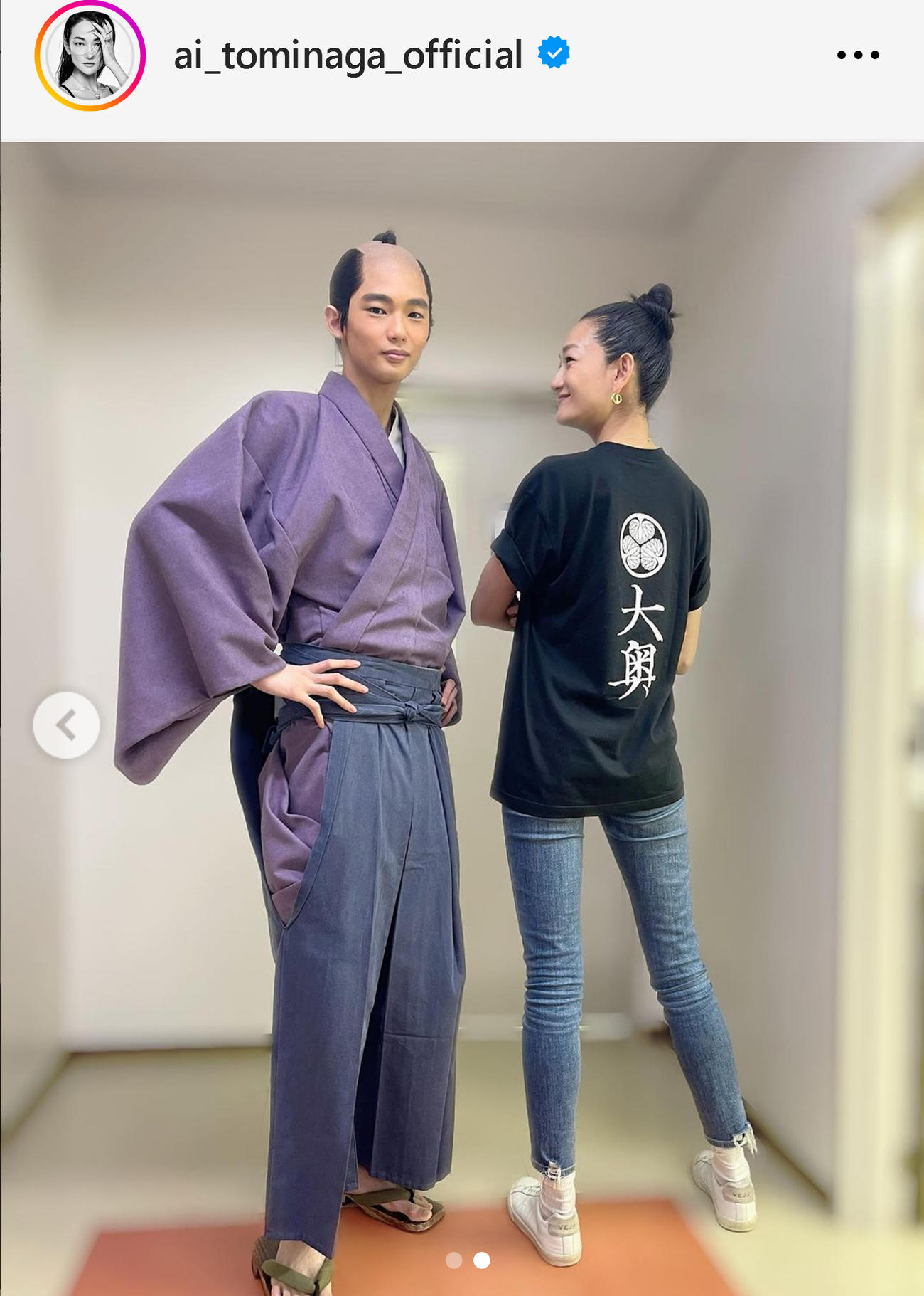 冨永愛のインスタグラムから