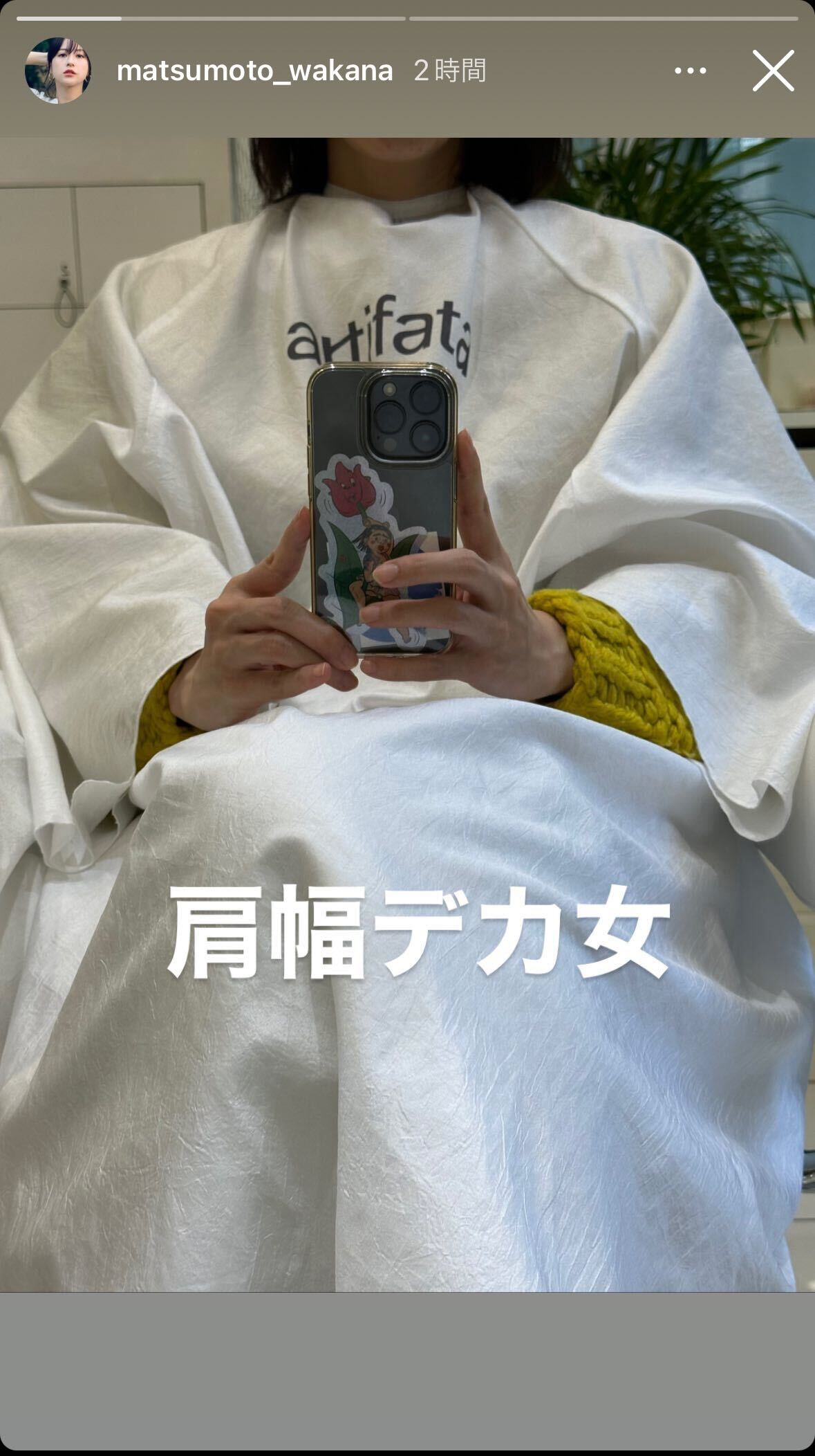 松本若菜のインスタグラムから