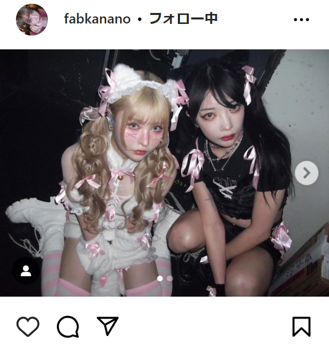 戦慄かなののインスタグラムから