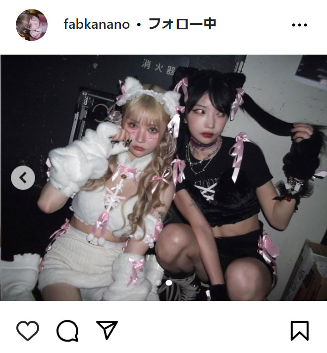 戦慄かなののインスタグラムから