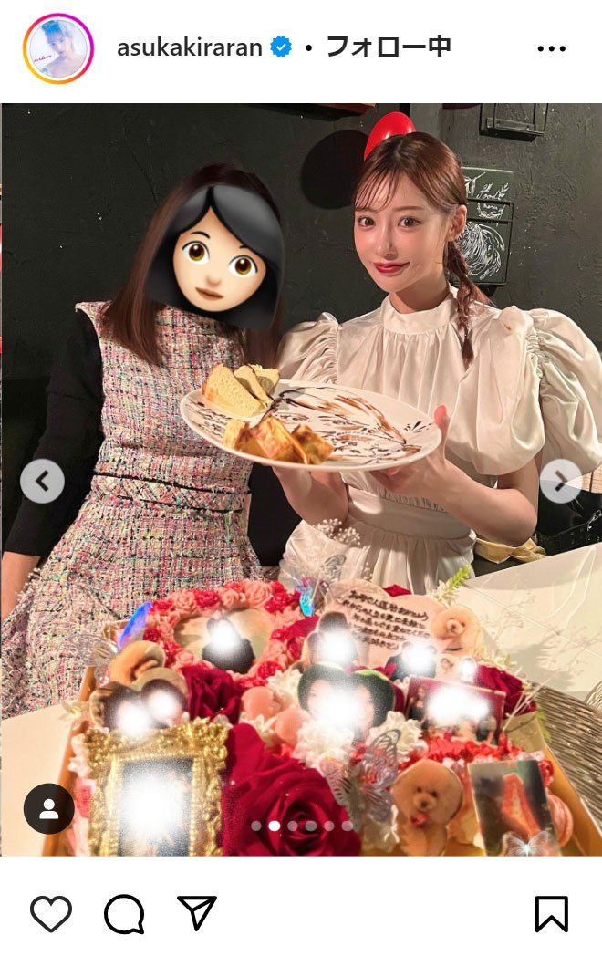 明日花キララのインスタグラムから