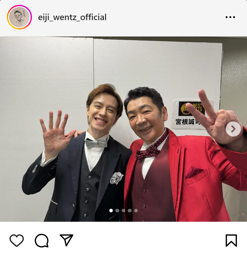 ウエンツ瑛士のインスタグラムから
