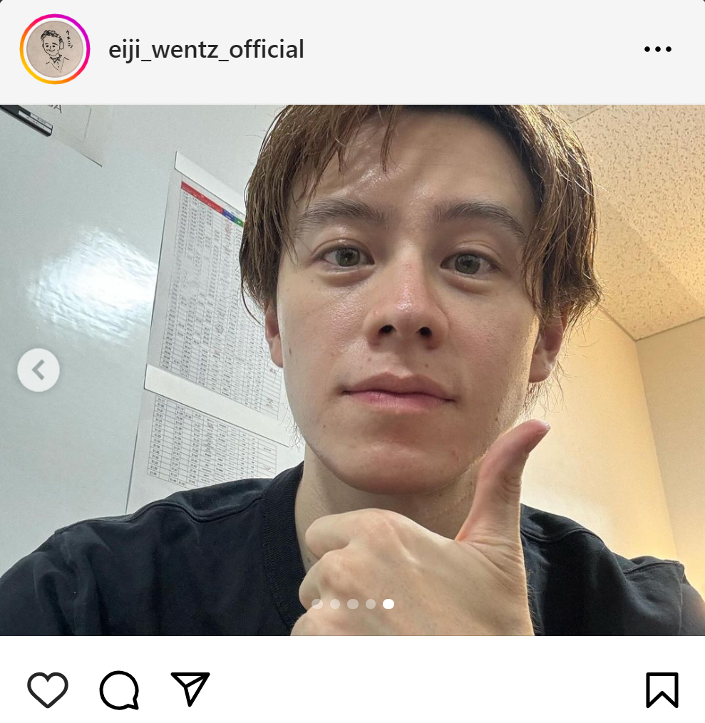ウエンツ瑛士のインスタグラムから