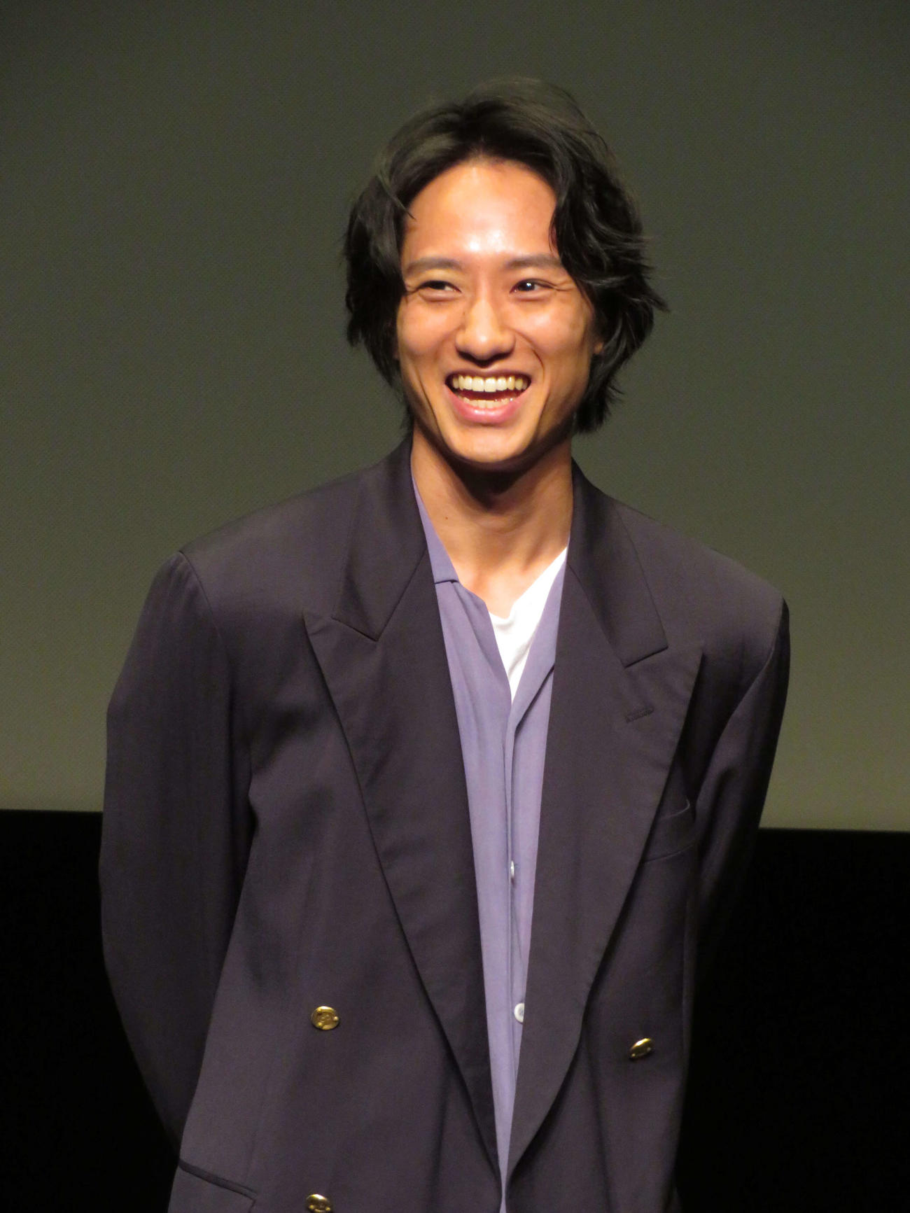 「デビュー10周年記念　藤原季節特集in TAMA」に登壇した藤原季節（撮影・村上幸将）