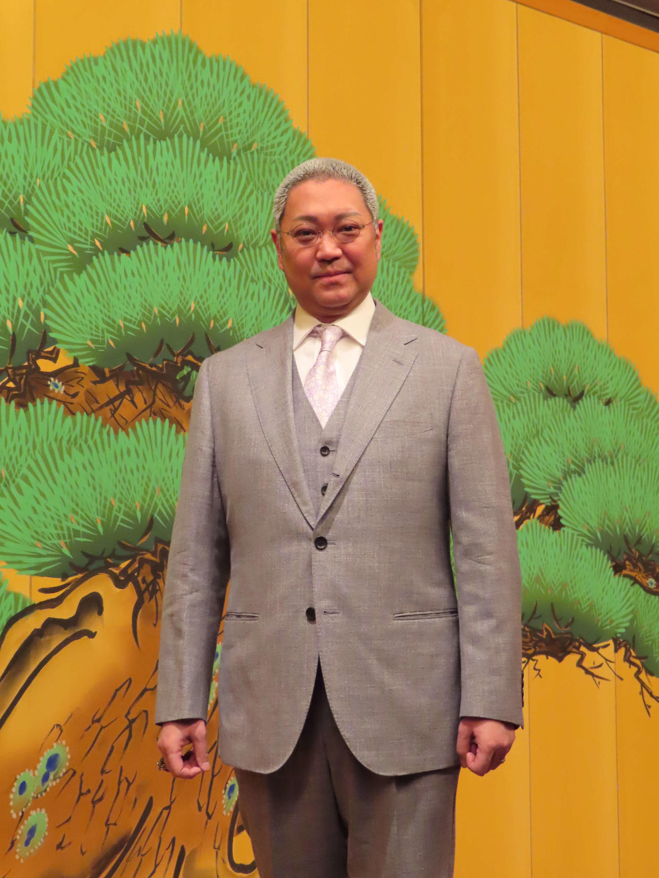 「俵星玄蕃」「荒川十太夫」の取材会に出席した尾上松緑