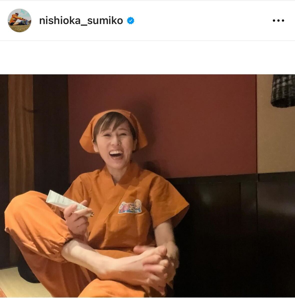 にしおかすみこのインスタグラムから