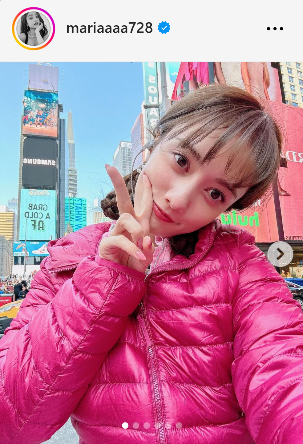 谷まりあのインスタグラムから