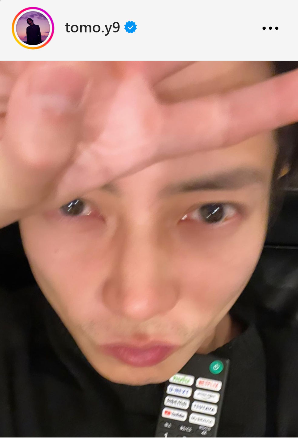 山下智久のインスタグラムから