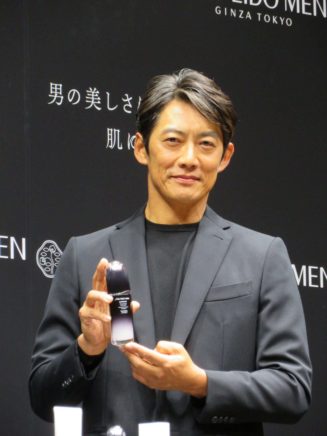 資生堂の男性向け化粧品ブランド「SHISEIDO MEN」の新プロモーション発表会に参加した反町隆史