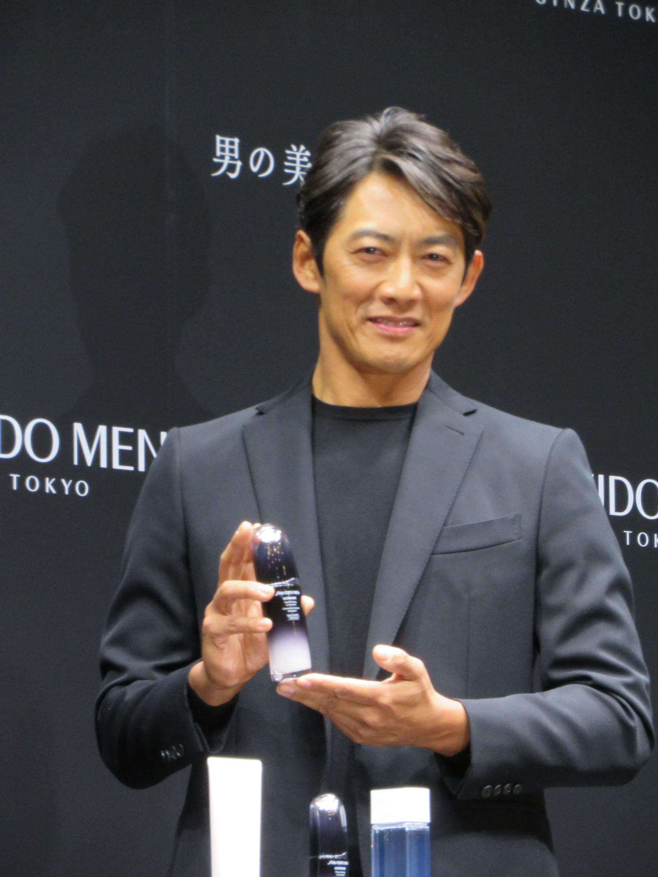 資生堂の男性向け化粧品ブランド「SHISEIDO MEN」の新プロモーション発表会に参加した反町隆史