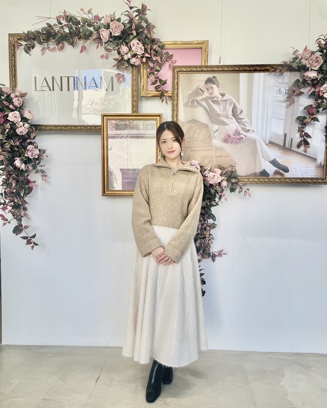 「Lantinam」のプロデューサーとして原宿でポップアップストアを開店した松村沙友理