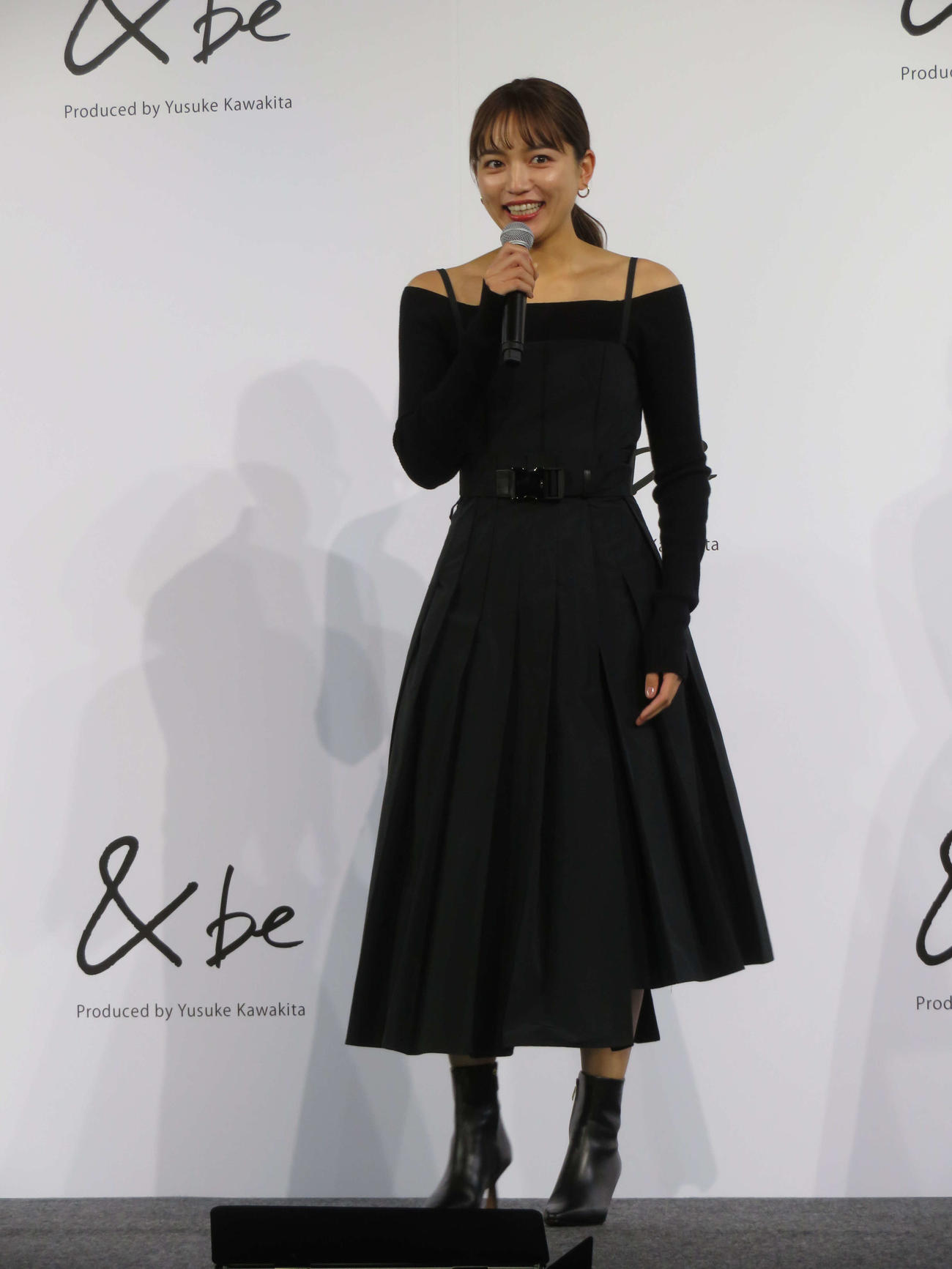 「＆be」コスメプロデュース発表会に登壇した川口春奈（撮影・村上幸将）